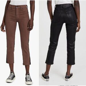 NWT 7 For All Mankind Women's High Waist Cropped Straight Jeans Size 27